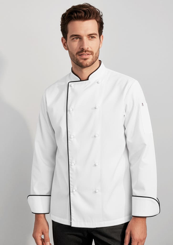 Mens Al Dente Long Sleeve Chef Jacket - Image 6