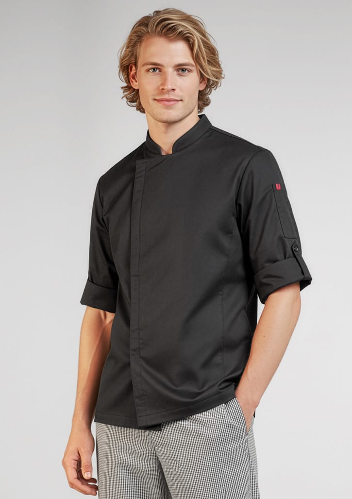 Mens Alfresco Long Sleeve Chef Jacket - Image 6