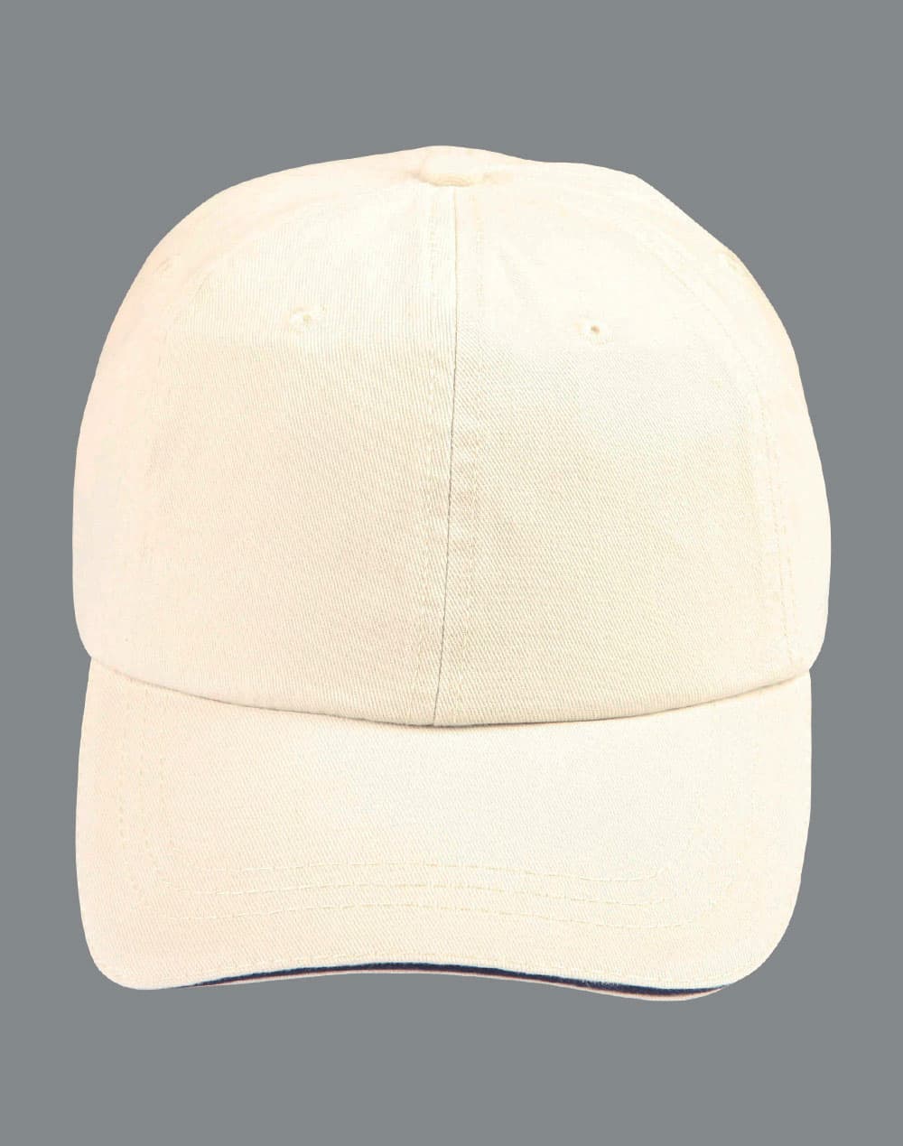 Washed polo cotton unstructured cap sandwich cap - Image 5