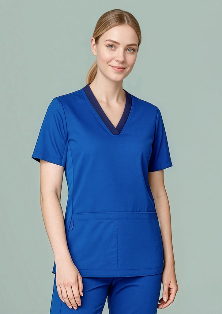 Womens Riley Stretch Scrub Top - Image 7