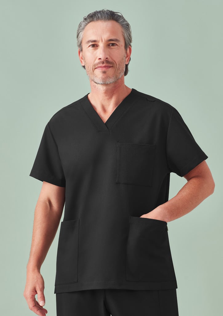 Unisex Pulse V-Neck Scrub Top - Image 3