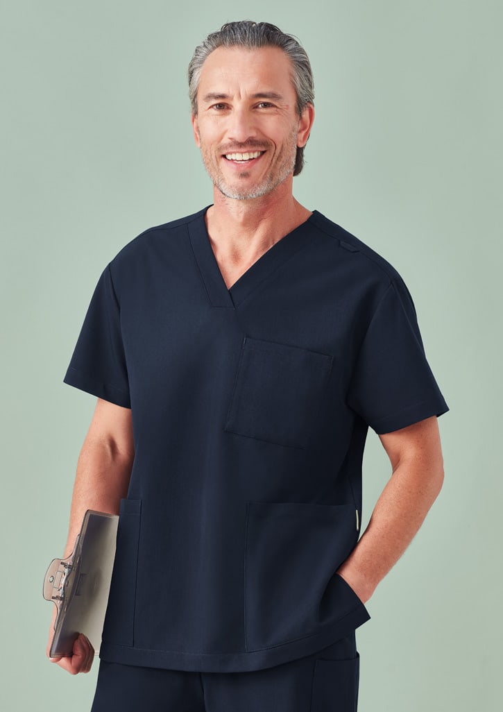 Unisex Pulse V-Neck Scrub Top - Image 5