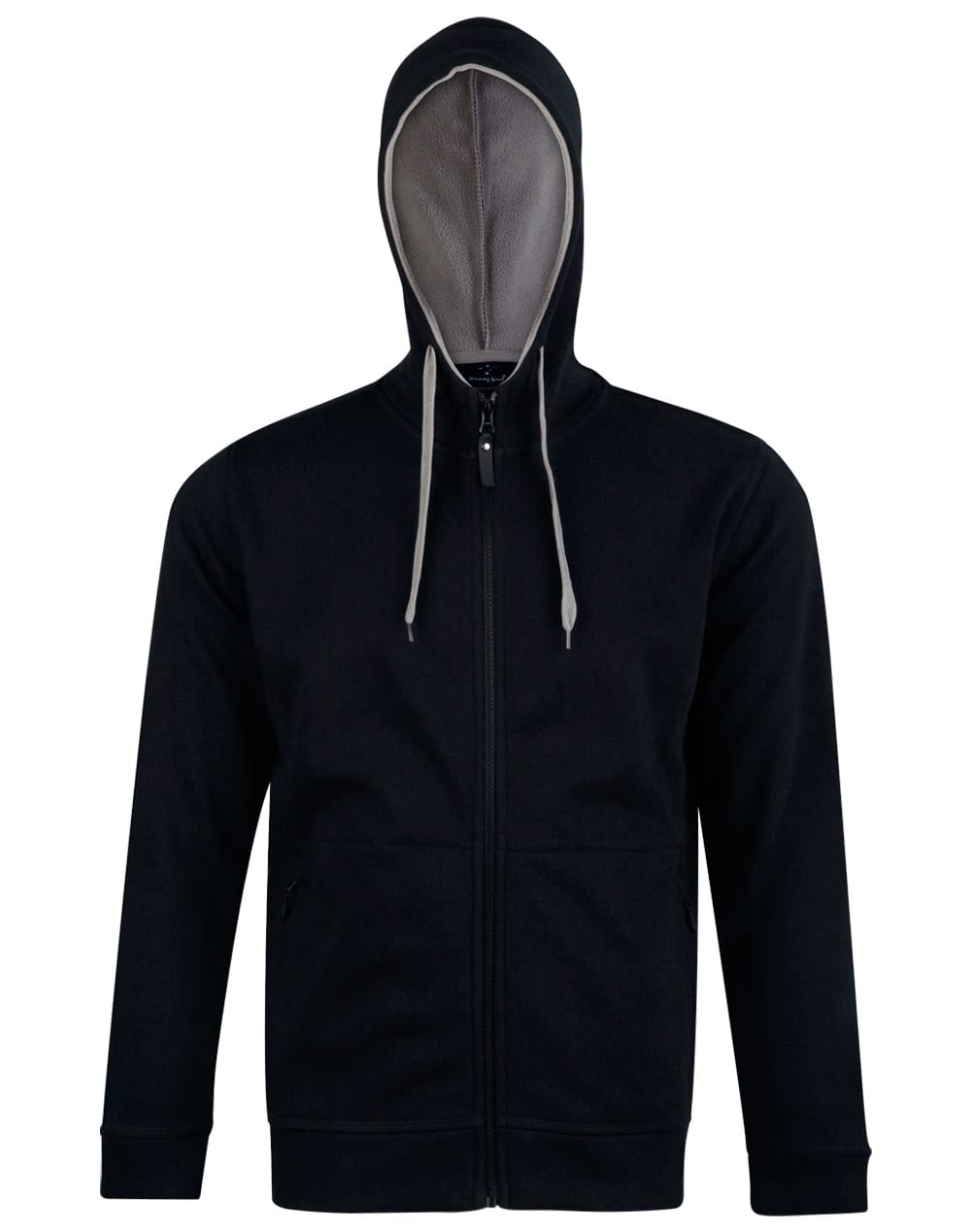Men's Full Zip Contrast Fleece Hoodie - Image 4