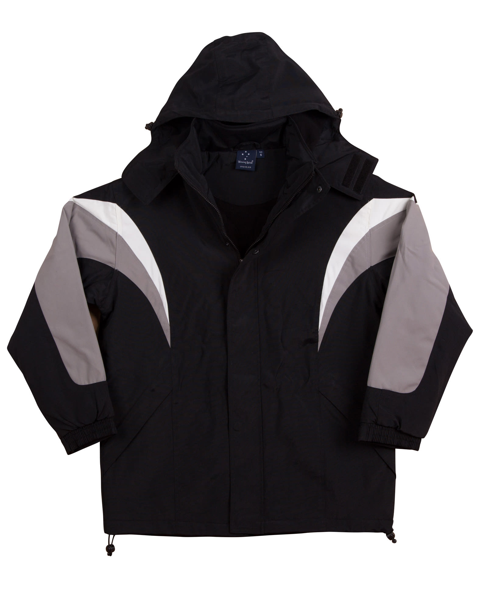 bathurst tri-color jacket with hood - Image 3