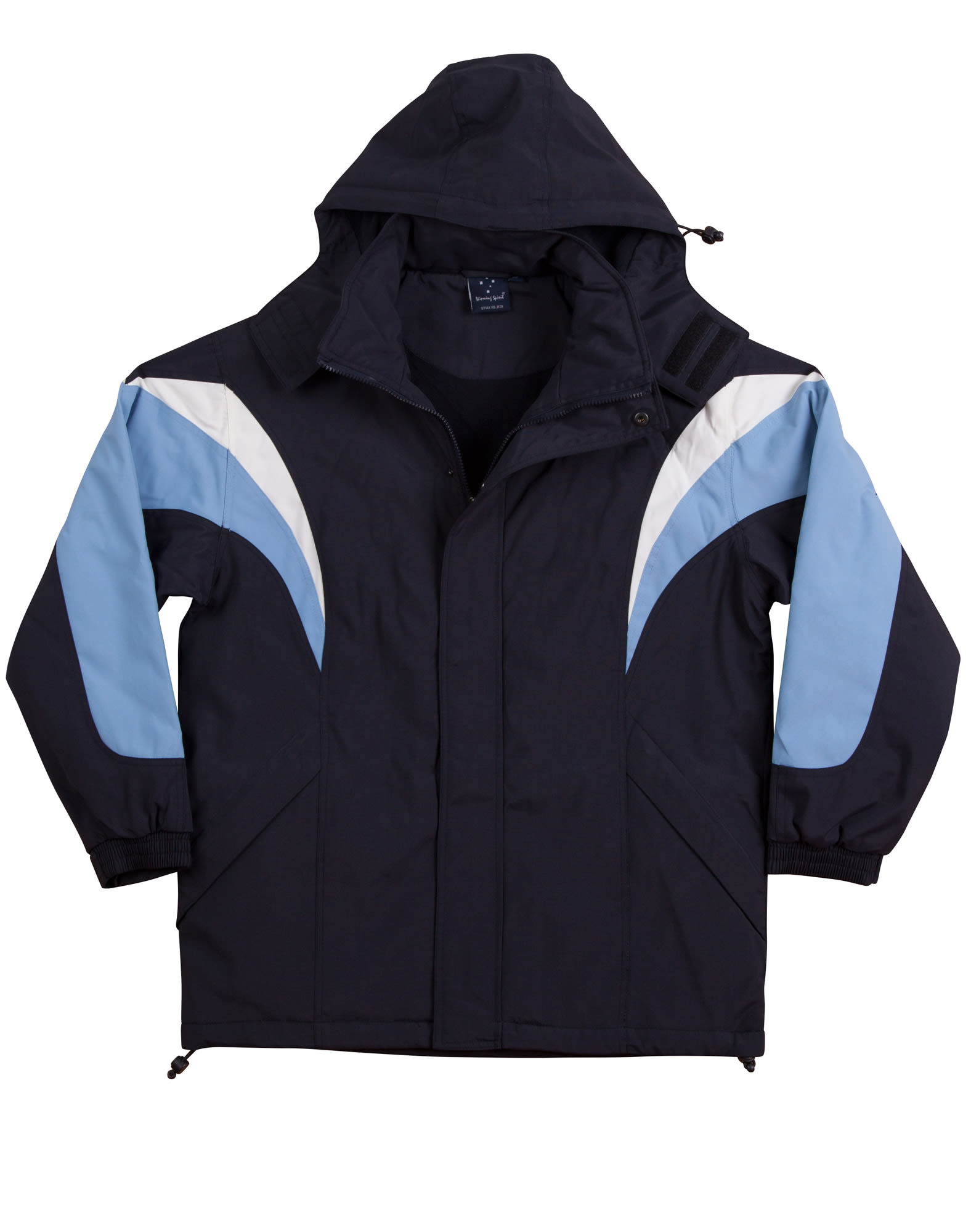 bathurst tri-color jacket with hood - Image 6