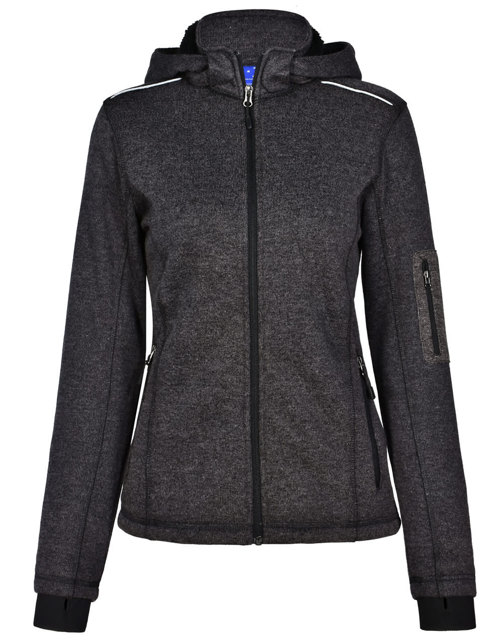 Ladies' Heather Bonded Fleece Jacket - Image 3