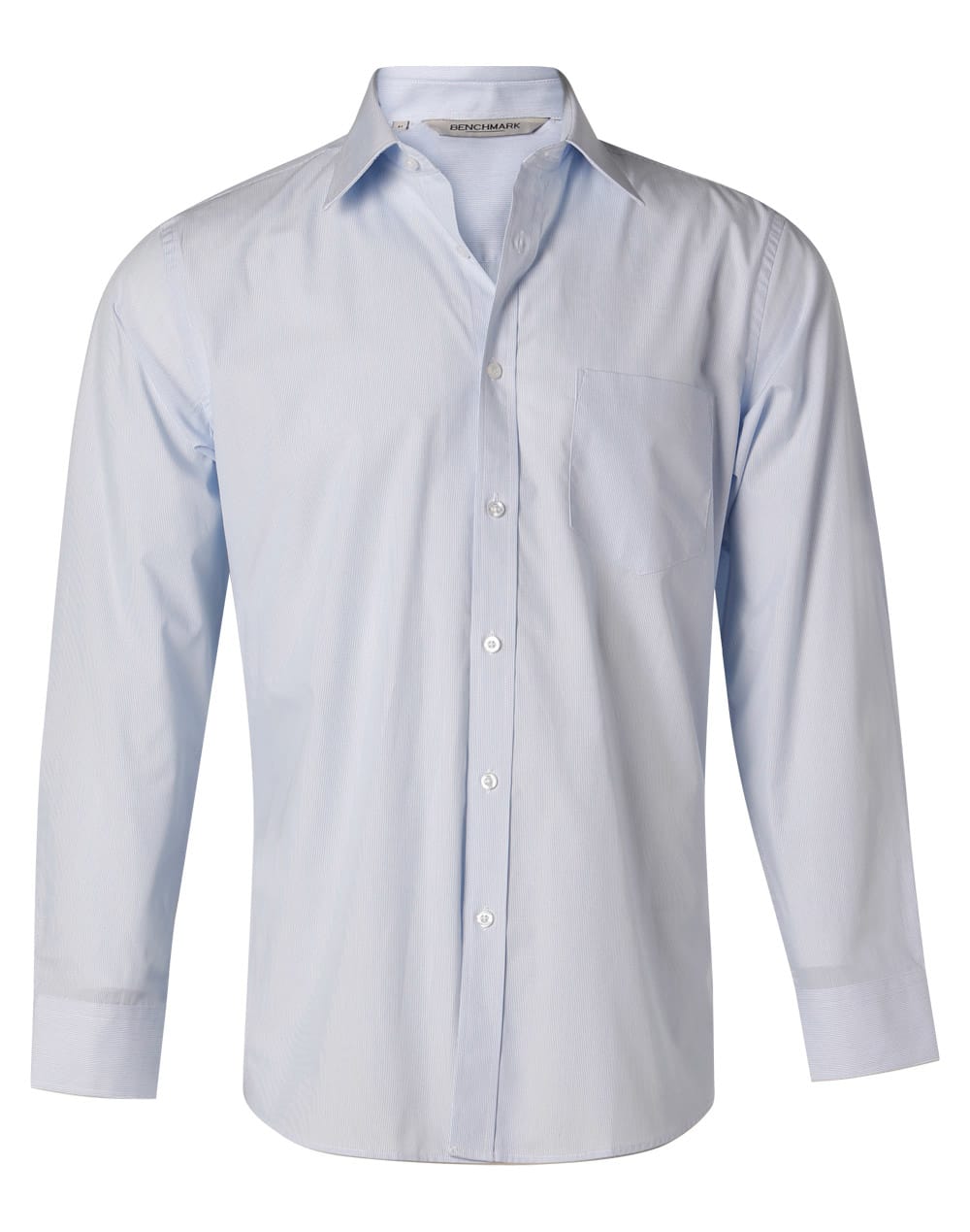 Men's Fine Stripe Long Sleeve Shirt - Image 3