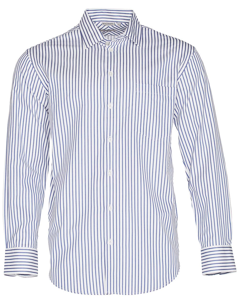 Men’s Sateen Stripe L/S Shirt - Image 3