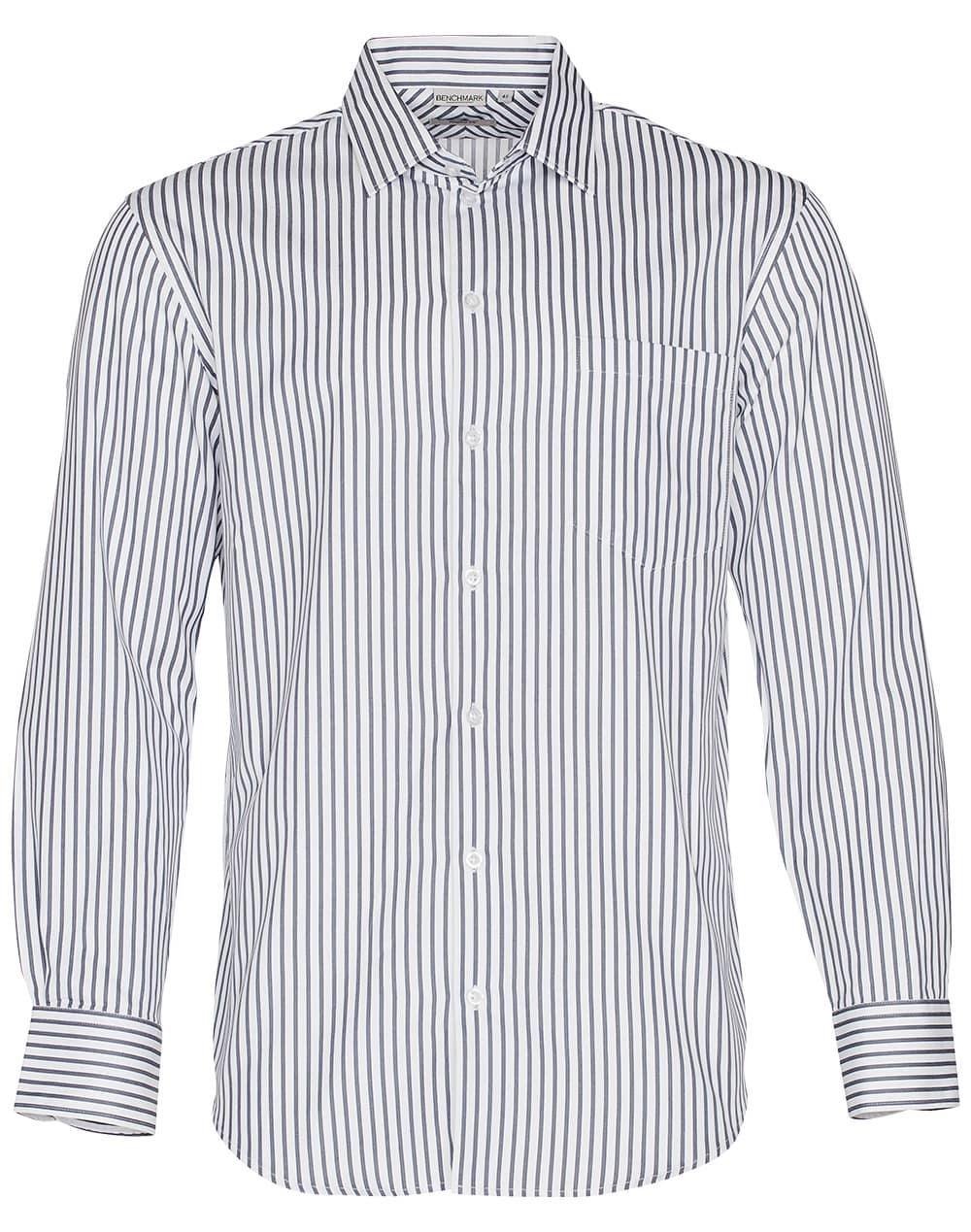 Men’s Sateen Stripe L/S Shirt - Image 4