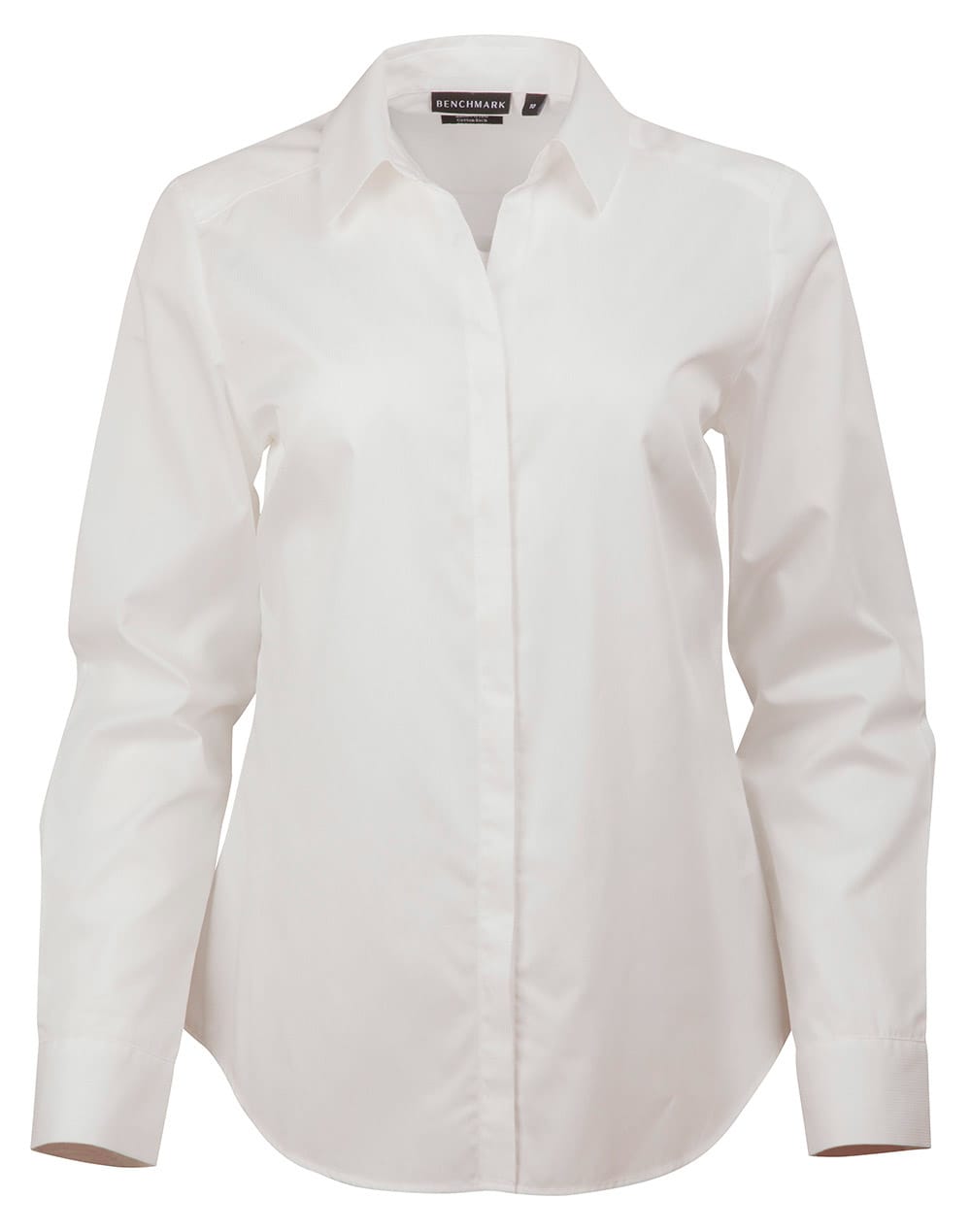 Ladies' Dobby Striped Taped L/S Shirt - Image 6