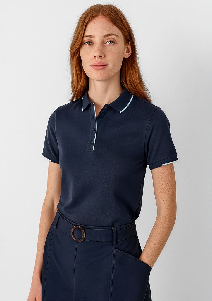 Womens Focus Short Sleeve Polo - Image 19