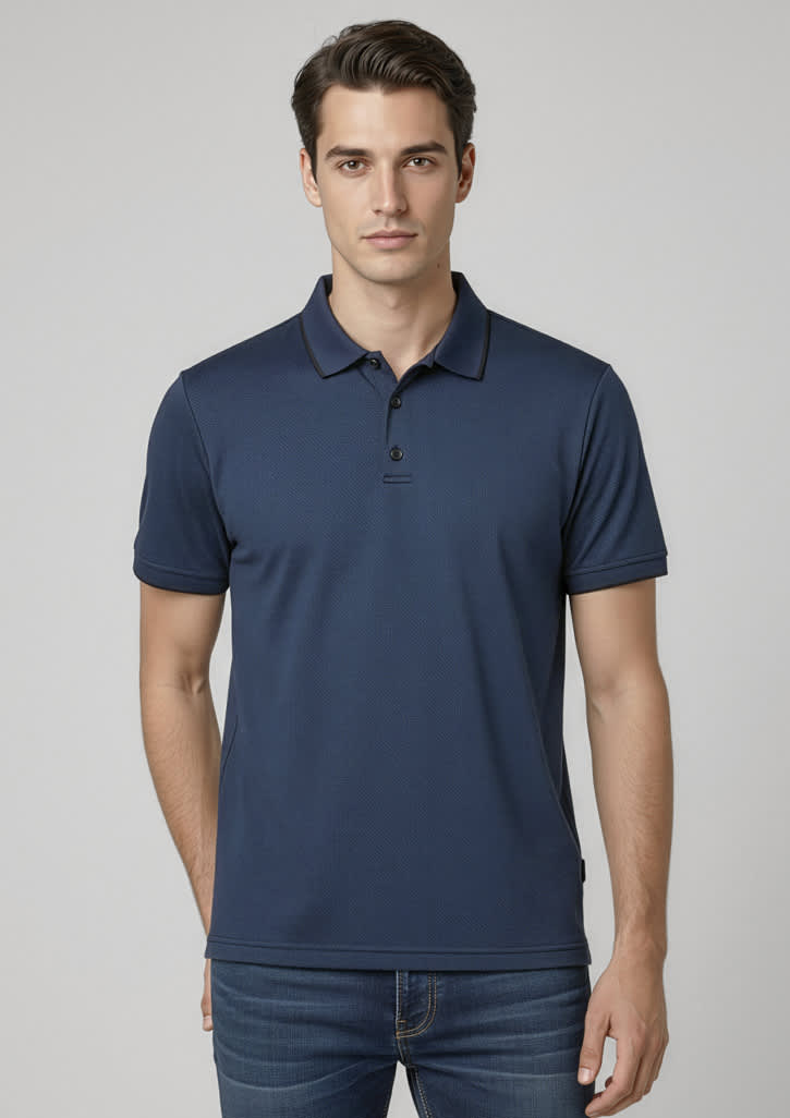 Mens Echo Short Sleeve Polo - Image 5