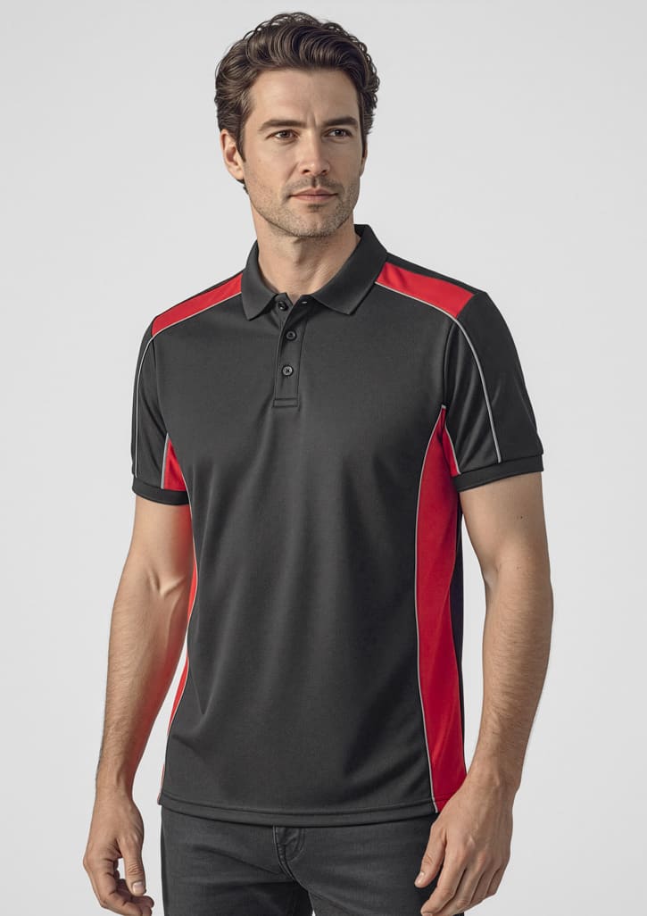 Unisex Grid Short Sleeve Polo - Image 11