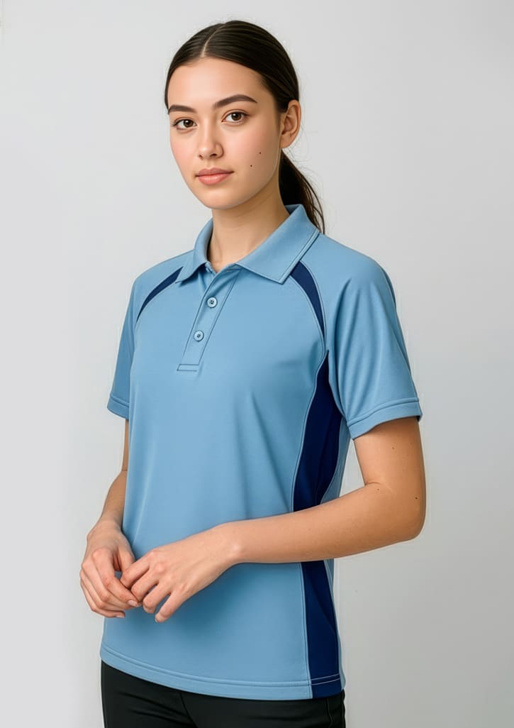 Kids Splice Short Sleeve Polo - Image 8