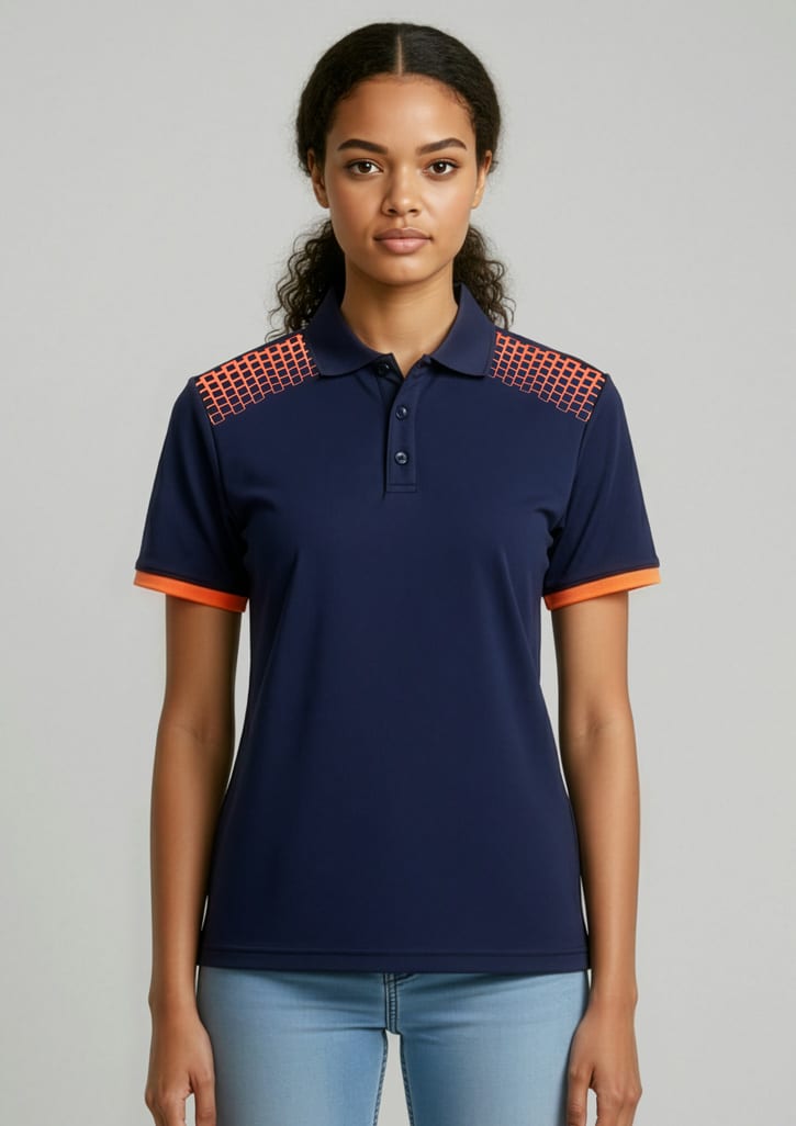 Womens Galaxy Short Sleeve Polo