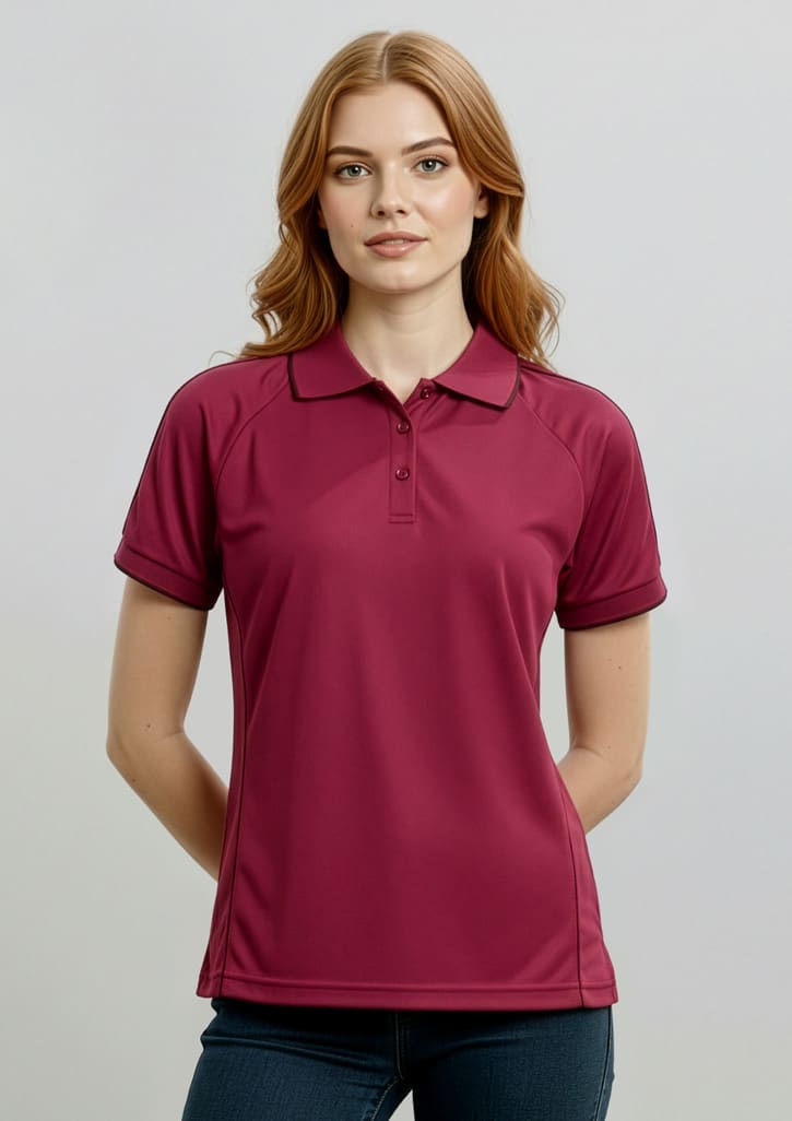 Womens Resort Short Sleeve Polo - Image 3