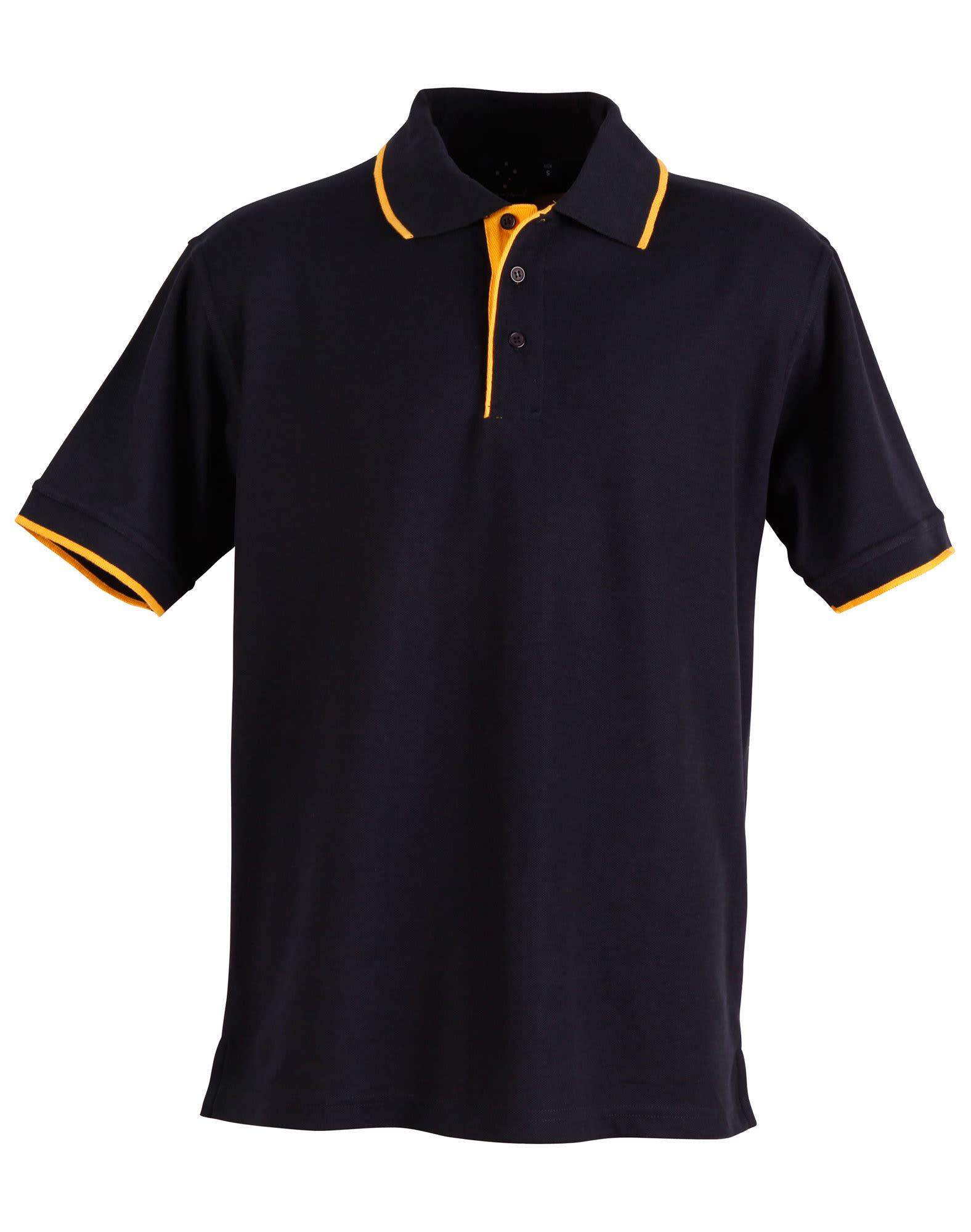 Mens S/L pique polo contrast - Image 7
