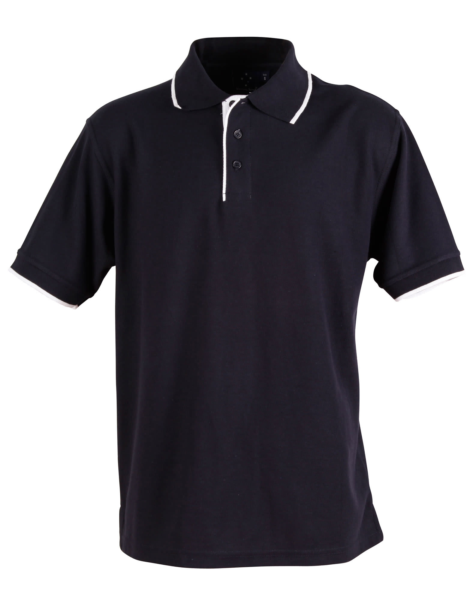 Mens S/L pique polo contrast - Image 8