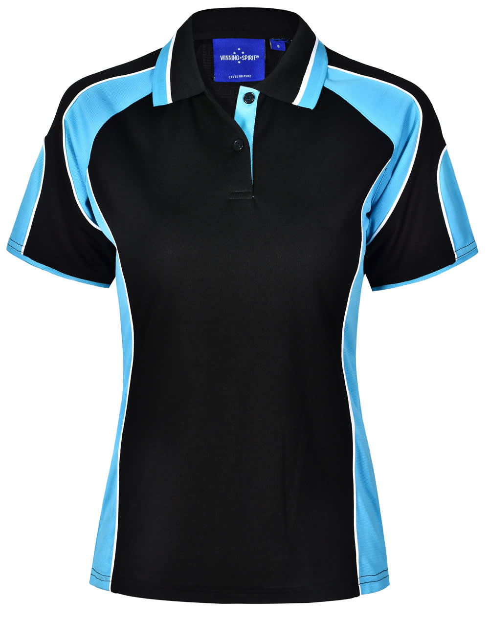 Ladies' Cooldry Contrast Polo With Sleeve Panel - Image 2