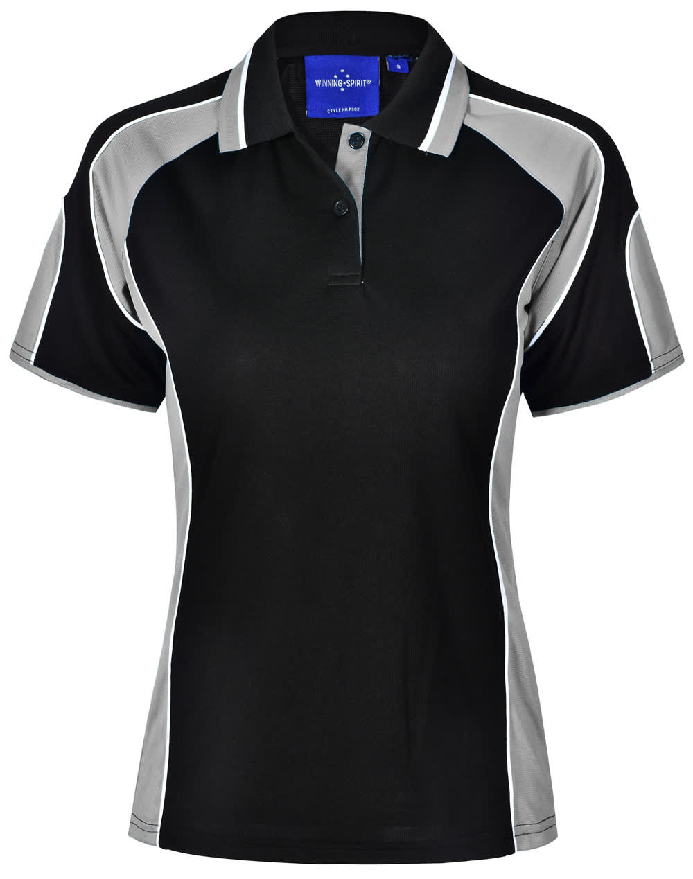 Ladies' Cooldry Contrast Polo With Sleeve Panel - Image 3