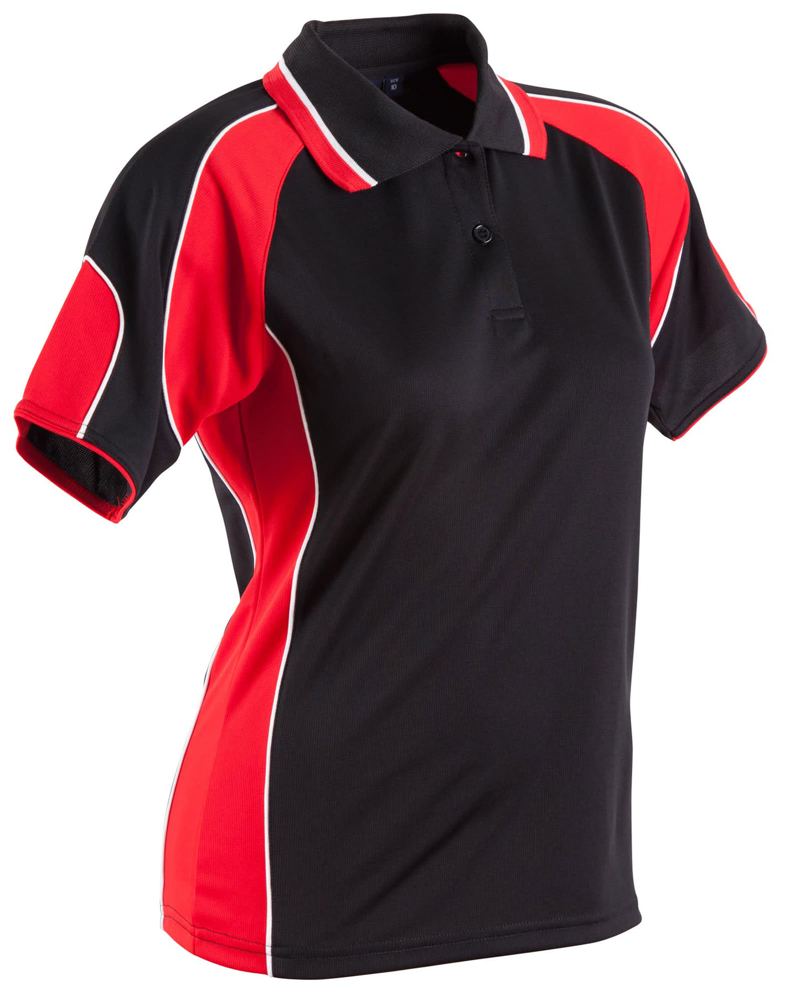 Ladies' Cooldry Contrast Polo With Sleeve Panel - Image 5