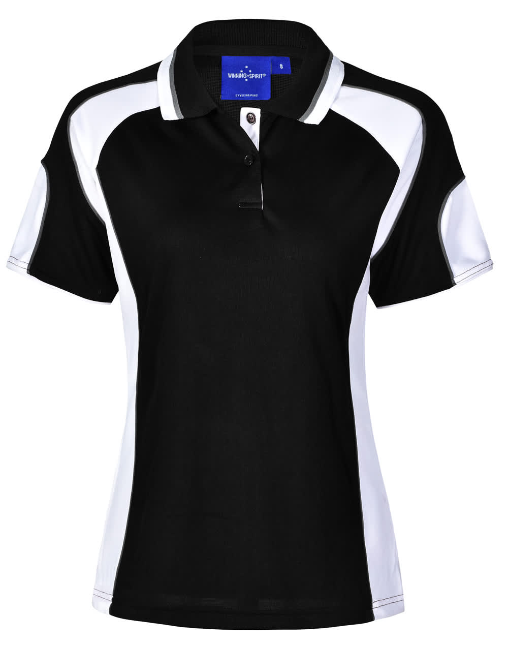 Ladies' Cooldry Contrast Polo With Sleeve Panel - Image 6