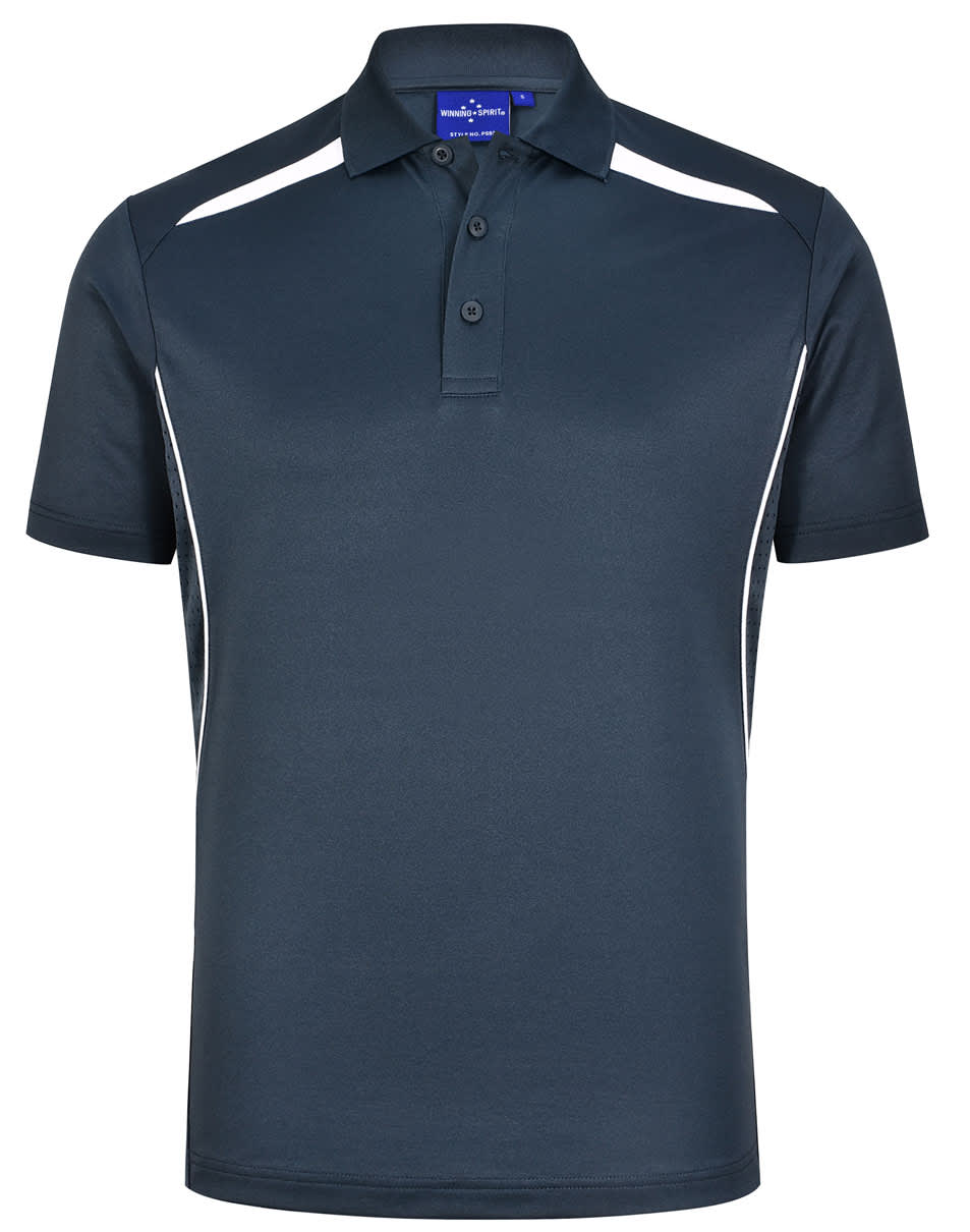Men's Sustainable Poly/Cotton Contrast S/S Polo - Image 12
