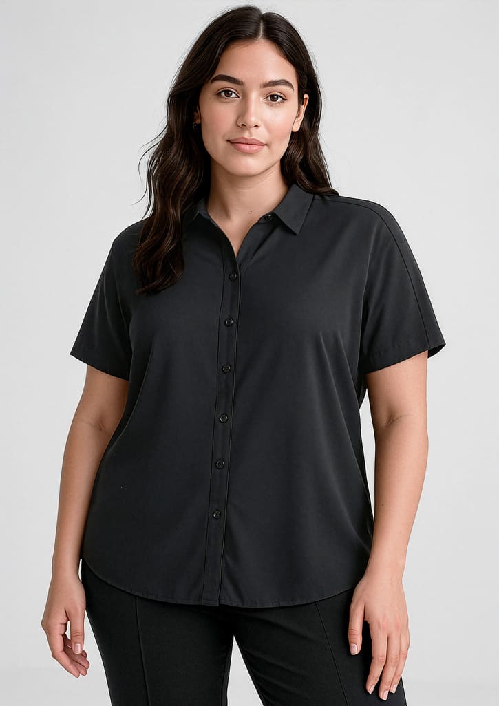Womens Dahlia Short Sleeve Blouse