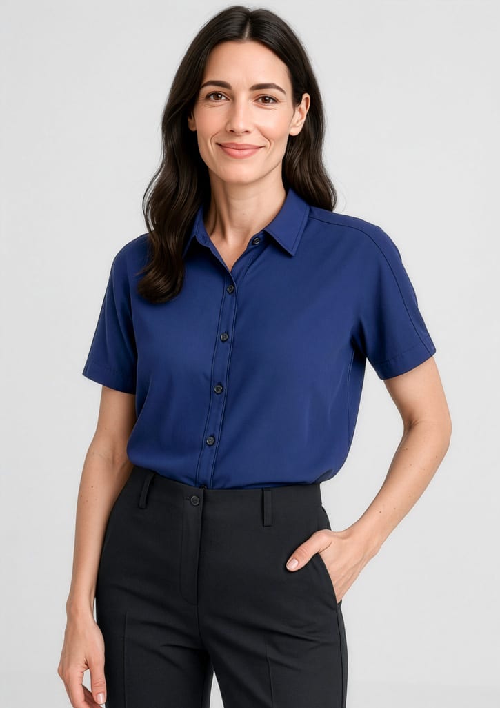 Womens Dahlia Short Sleeve Blouse - Image 9