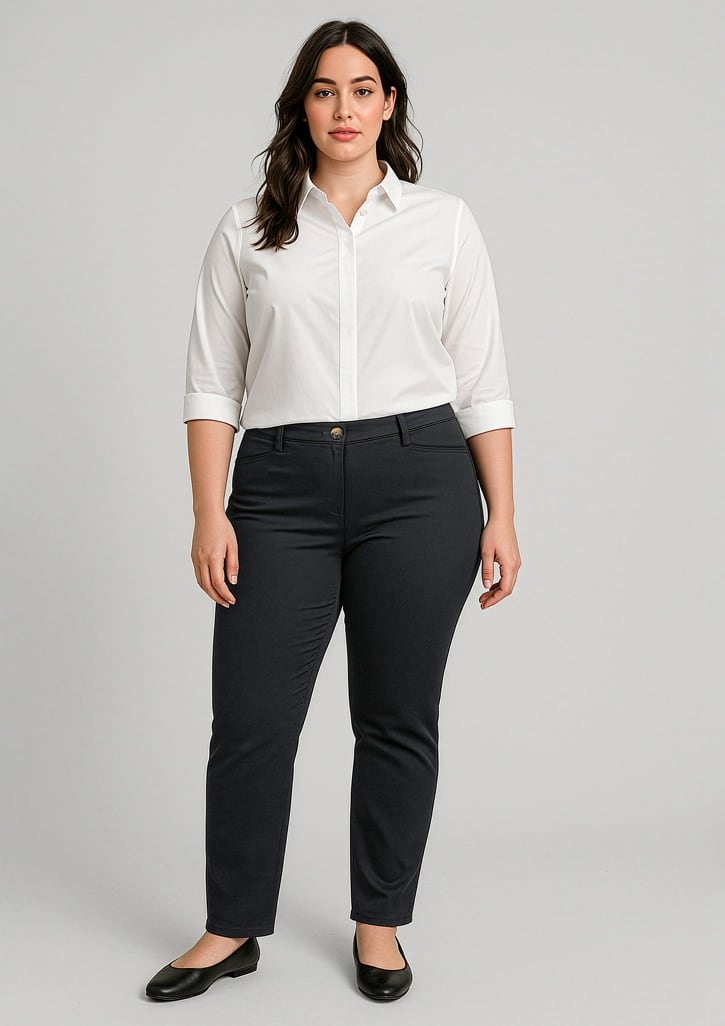 Womens Slim Leg Stretch Chino Pant - Image 8