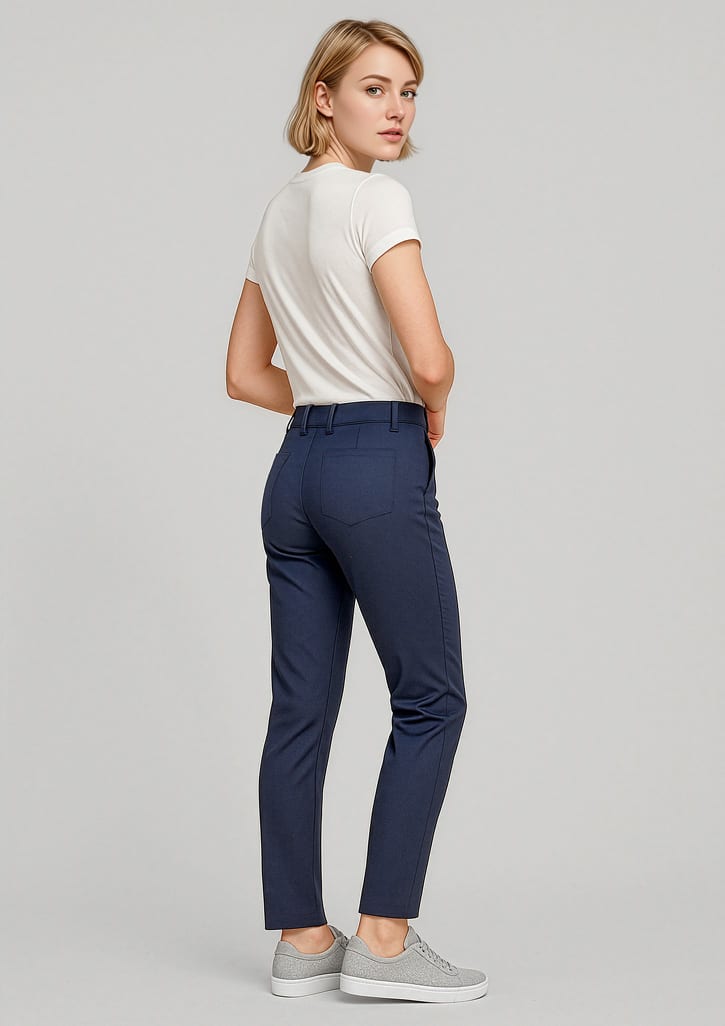 Womens Slim Leg Stretch Chino Pant - Image 7