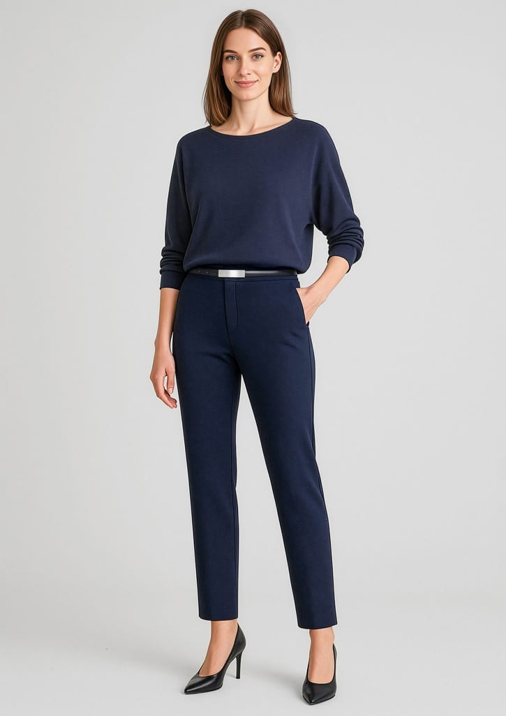 Womens Scuba Ponte Mid-rise Pull-on Pant - Image 6