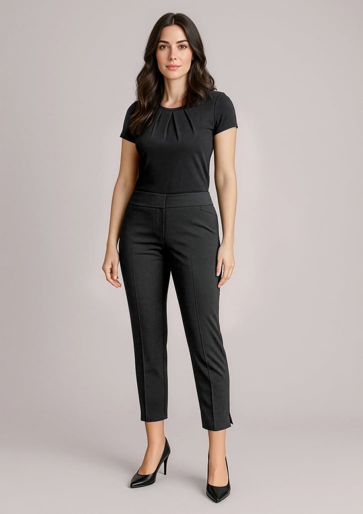 Womens Siena 7/8 Mid-waist Slim Leg Pant - Image 5
