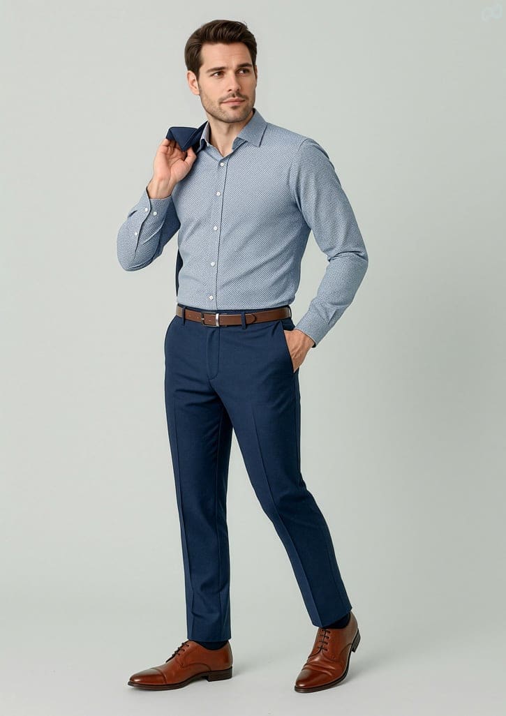 Mens Renew Slim Fit Flat Front Pant - Image 3
