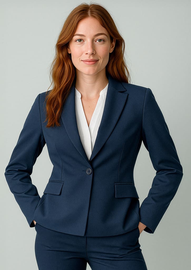 Womens Renew Single Button Mid Length Jacket - Image 3