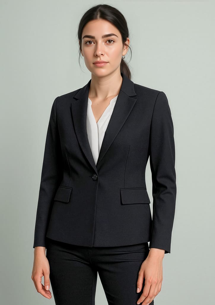 Womens Renew Single Button Mid Length Jacket - Image 4