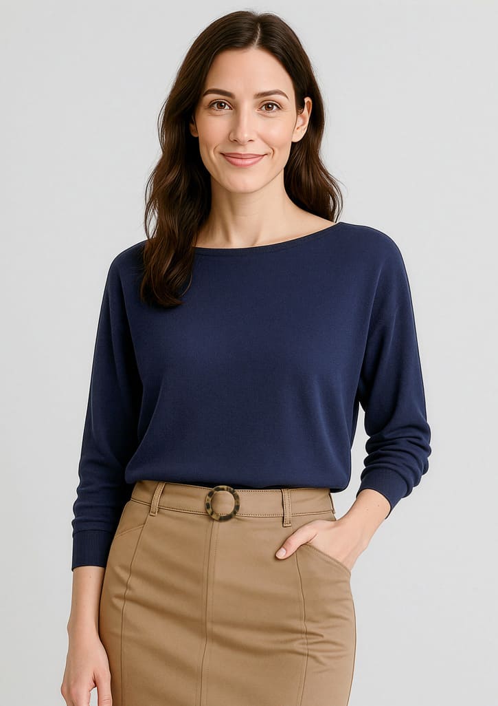 Womens Skye Batwing Sweater Top - Image 3