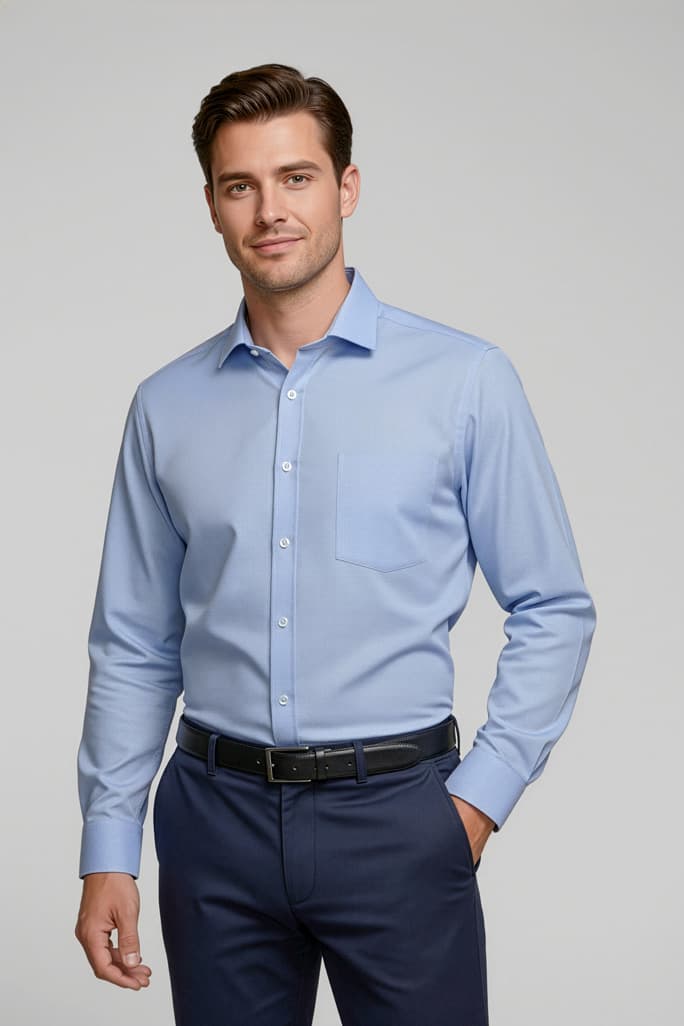 Mens Regent Long Sleeve Shirt - Image 2