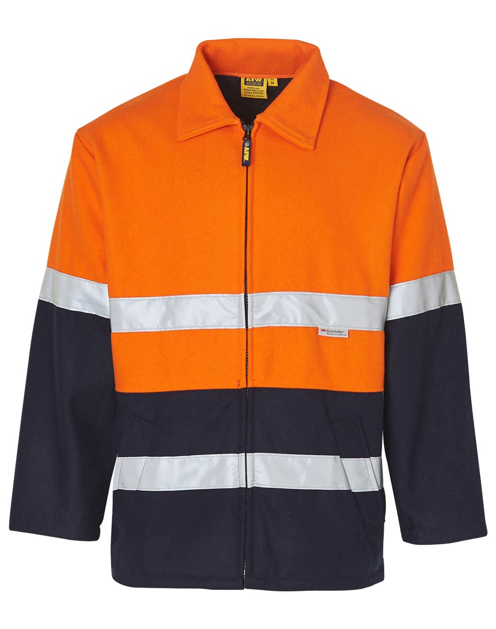 Hi-Vis Two Tone Bluey Safety Jacket with 3M Tapes - Image 3