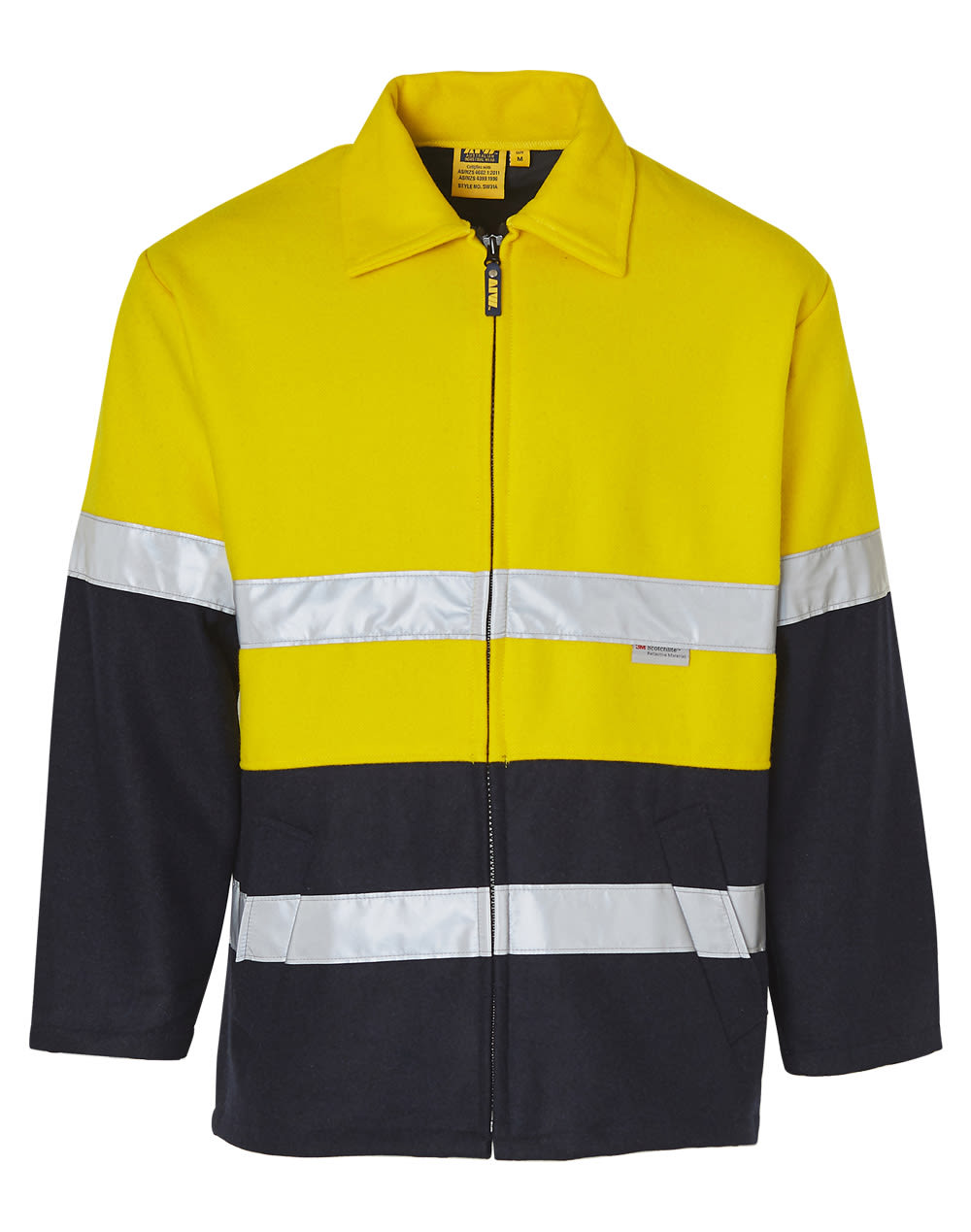 Hi-Vis Two Tone Bluey Safety Jacket with 3M Tapes - Image 4