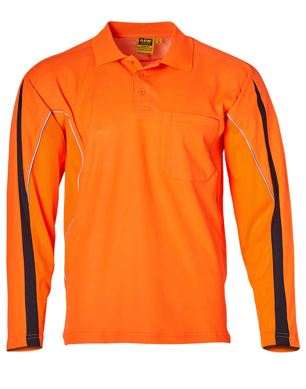 Men's Truedry L/S Hi-Vis Polo - Image 3