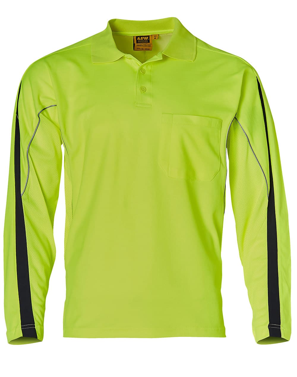 Men's Truedry L/S Hi-Vis Polo - Image 4
