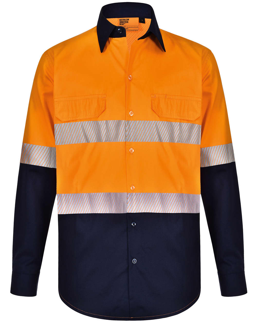 Hi-Vis Cool-Breeze Safety L/S Shirt (Segmented Tape) - Image 3