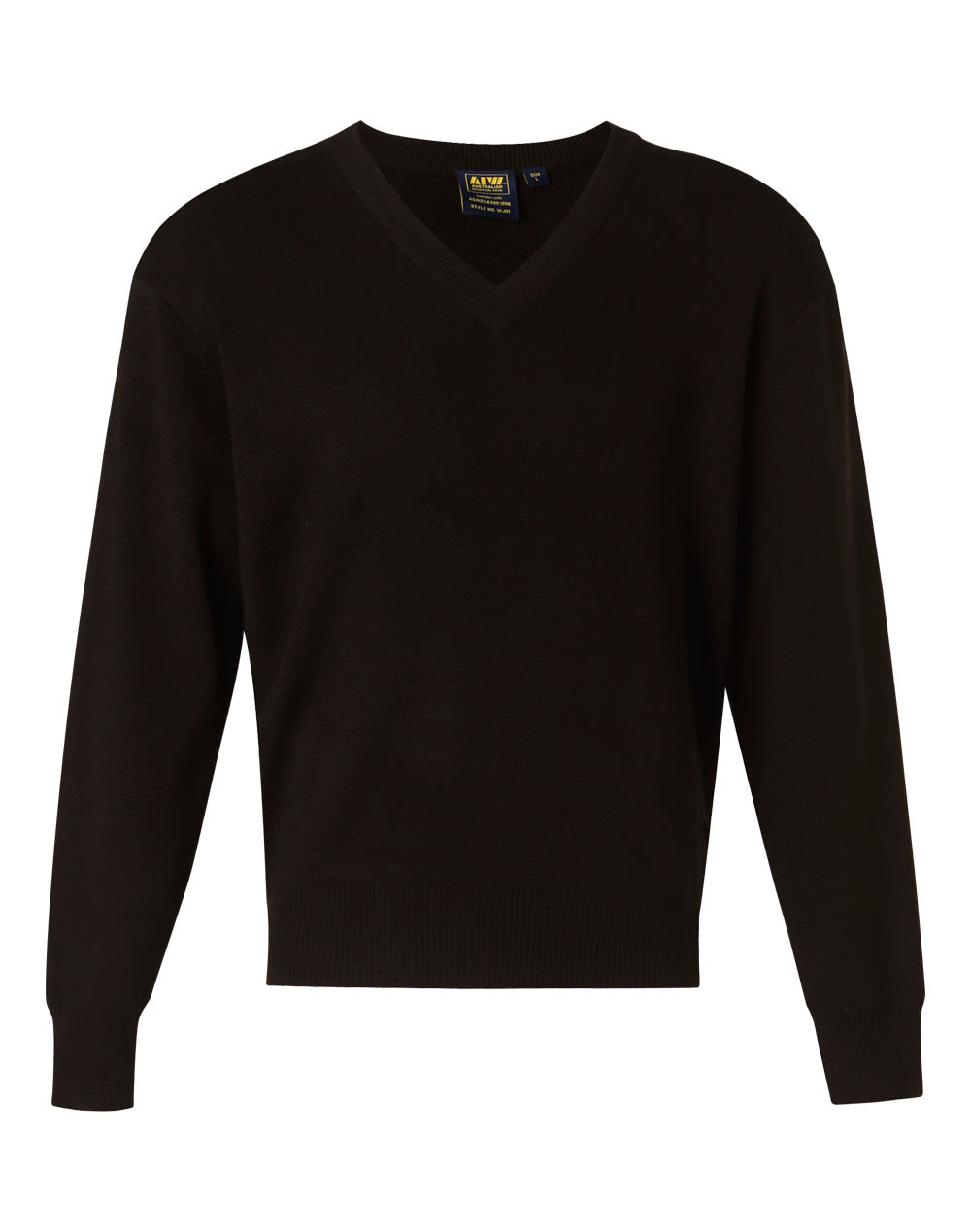 V Neck Wool / Acrylic Knit Jumper - Image 3