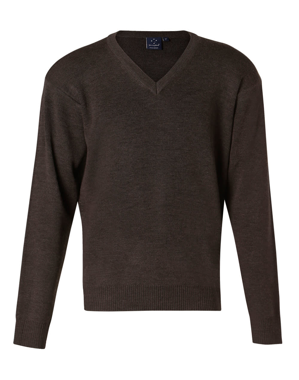 V Neck Wool / Acrylic Knit Jumper - Image 4