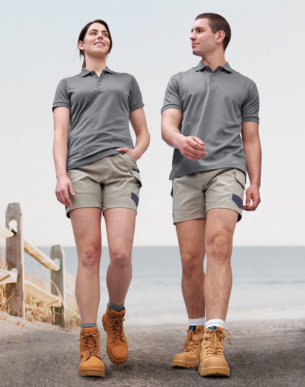 Unisex Cotton Stretch Drill Short Work Shorts