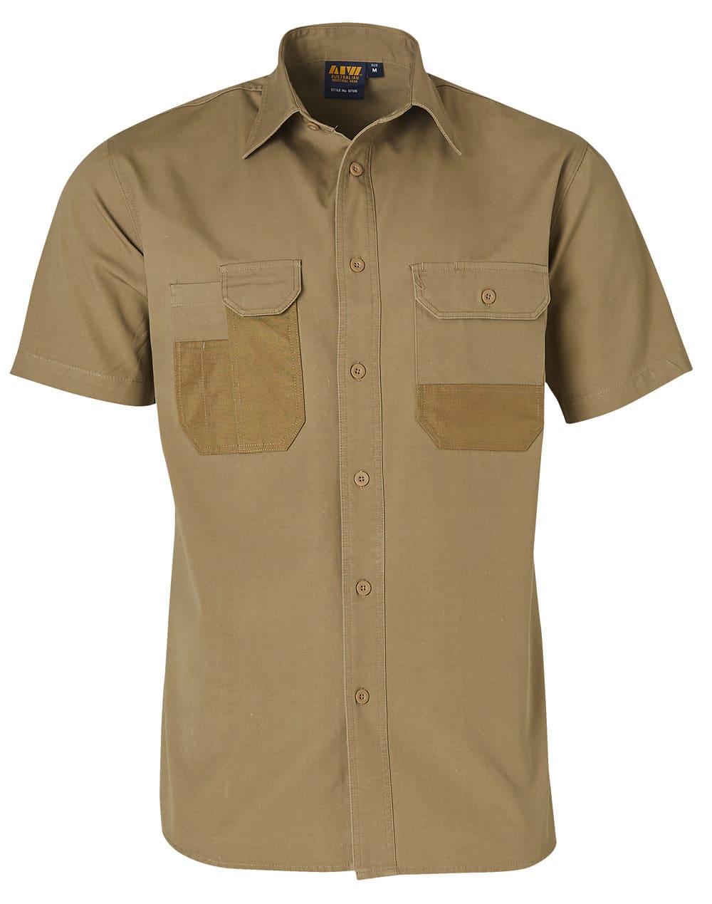 Fine Duck Weave Dura-Wear Short Sleeve Work Shirt - Image 3
