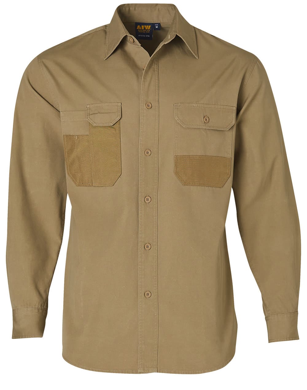 Fine Duck Weave Dura-Wear Long Sleeve Work Shirt - Image 3